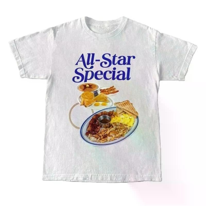 Halloween Ghost Tee Retro 90s Style Unisex Graphic T-Shirt for All-Star Breakfast Special Casual Wear Hoodie, Sweatshirt