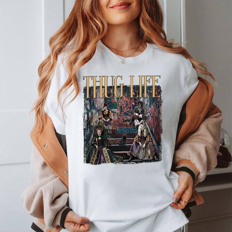 Halloween Hocus Pocus THUG LIFE Shirt, Halloween ThugLife Shirt Hoodie, Sweatshirt | PodTeesHub.com