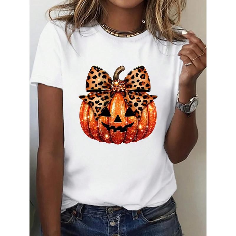 Halloween Pumpkin Graphic Printed Shirts Cotton Men's Fashion T-Shirts Casual Short Sleeves For Daily Wear,220g Hoodie,...