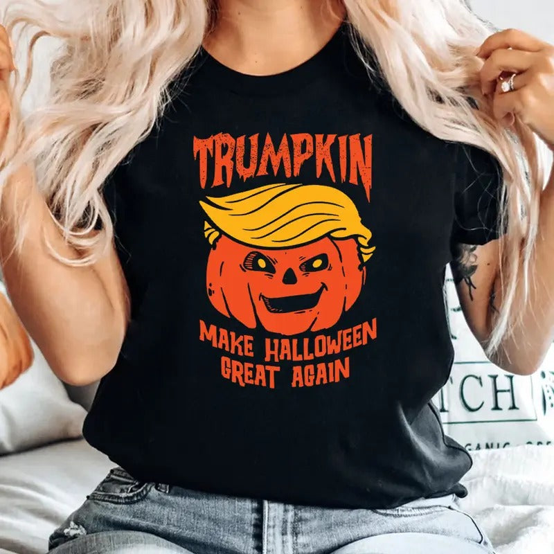Halloween Trumpkin Shirt, Trumpp Trending Tshirt Hoodie, Sweatshirt | PodTeesHub.com