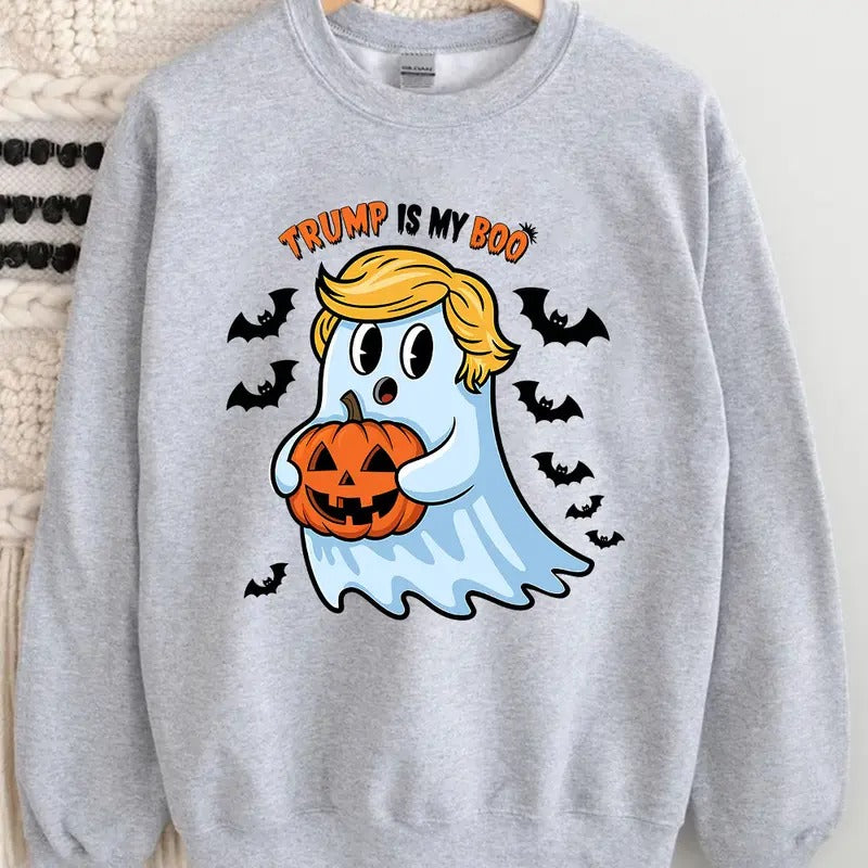 Halloween Trumpp Shirt, Trumpp Is My BOO Shirt MAGA Shirt, Trumpp Trending Tshirt Hoodie, Sweatshirt | PodTeesHub.com