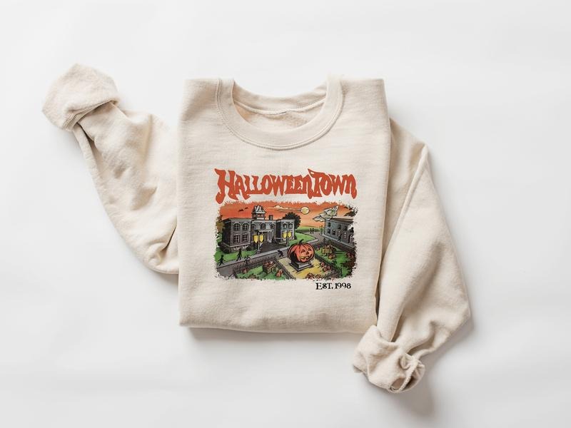 Halloweentown Est 1998 Sweatshirt, Halloweentown University, Retro Halloweentown Sweatshirt, Fall Sweatshirt, Halloween...