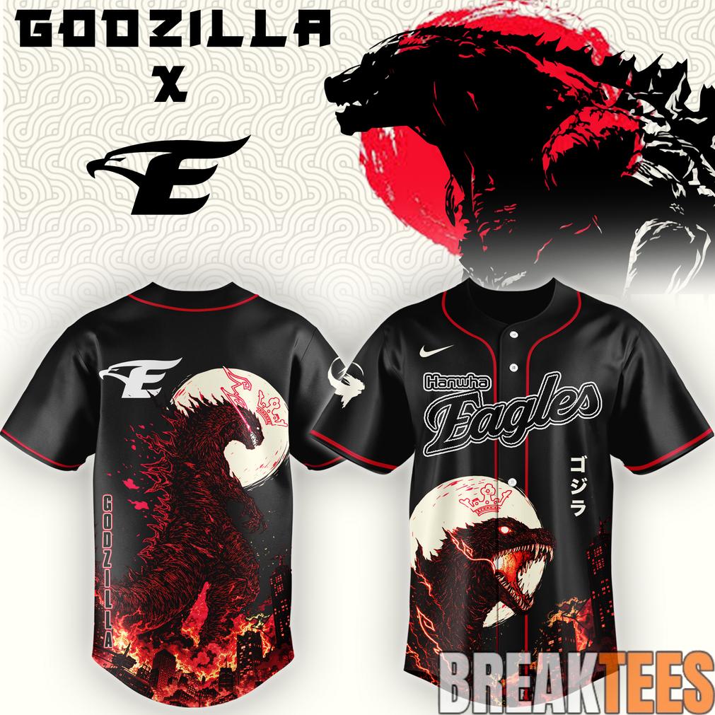 Hanwha Eagles x Godzilla Minus Zero Baseball Jersey