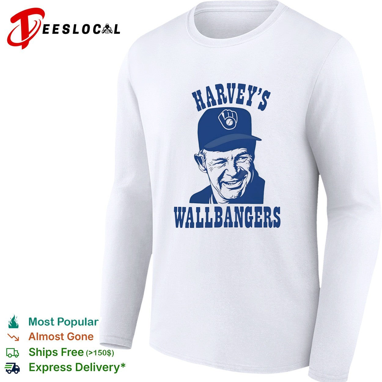 Harvey’s Wallbangers Milwaukee Brewers Harvey Kuenn shirt