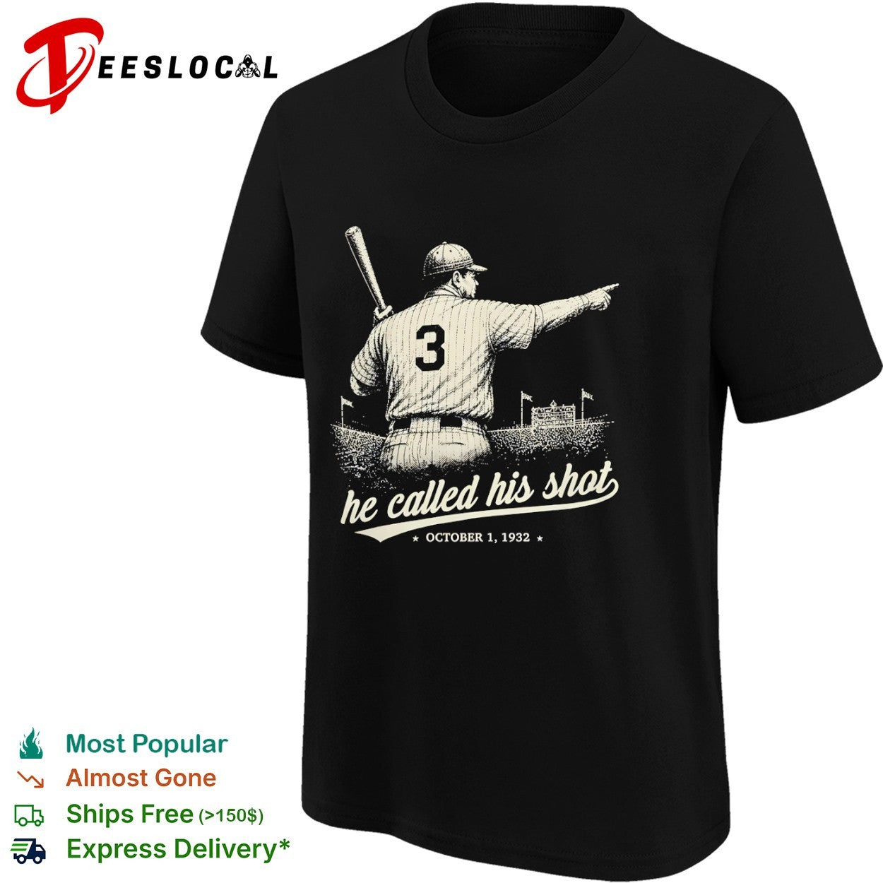 He called his shot baseball player 1932 shirt