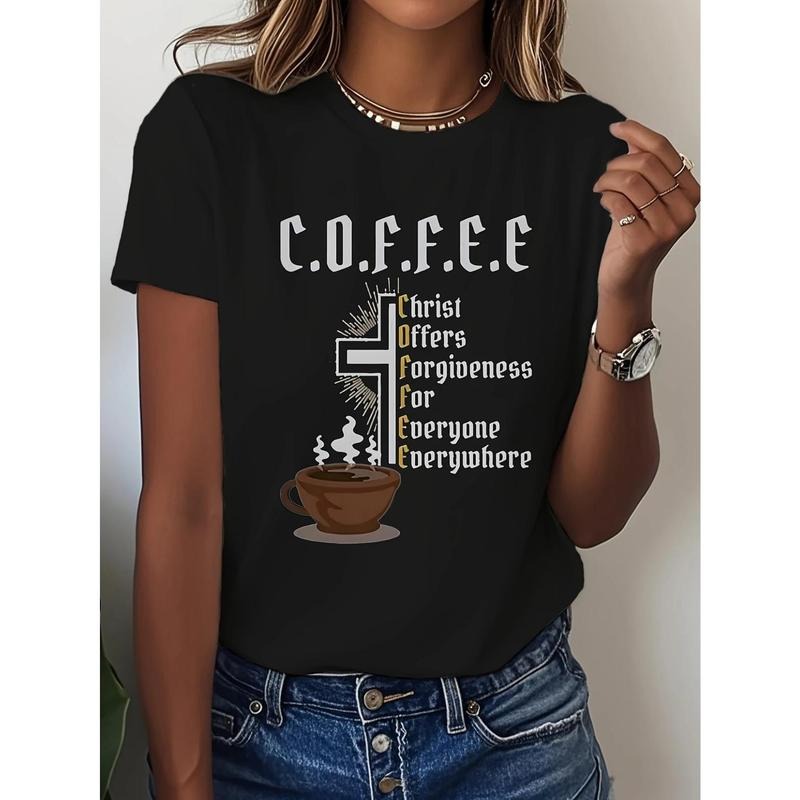 Heartwarming T - Shirt with a Spiritual Message: "C.O.F.F.E.E"