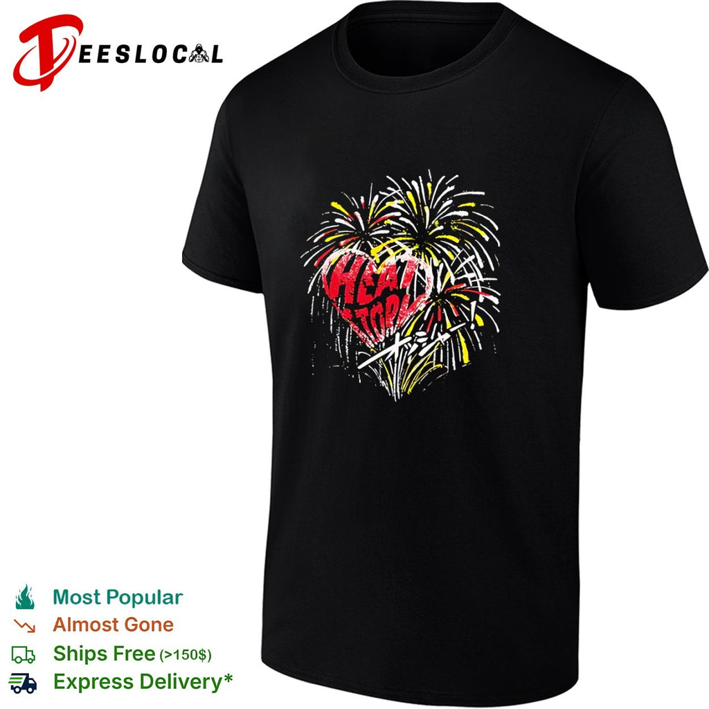 Heat Tokyo firework heart Japanese shirt