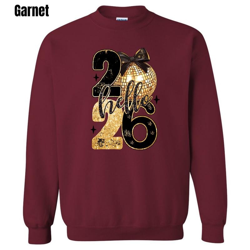 Hello 2026 Disco Ball Sweatshirt 'PFNLB' T-Shirts, Hoodie | PodTeesHub.com