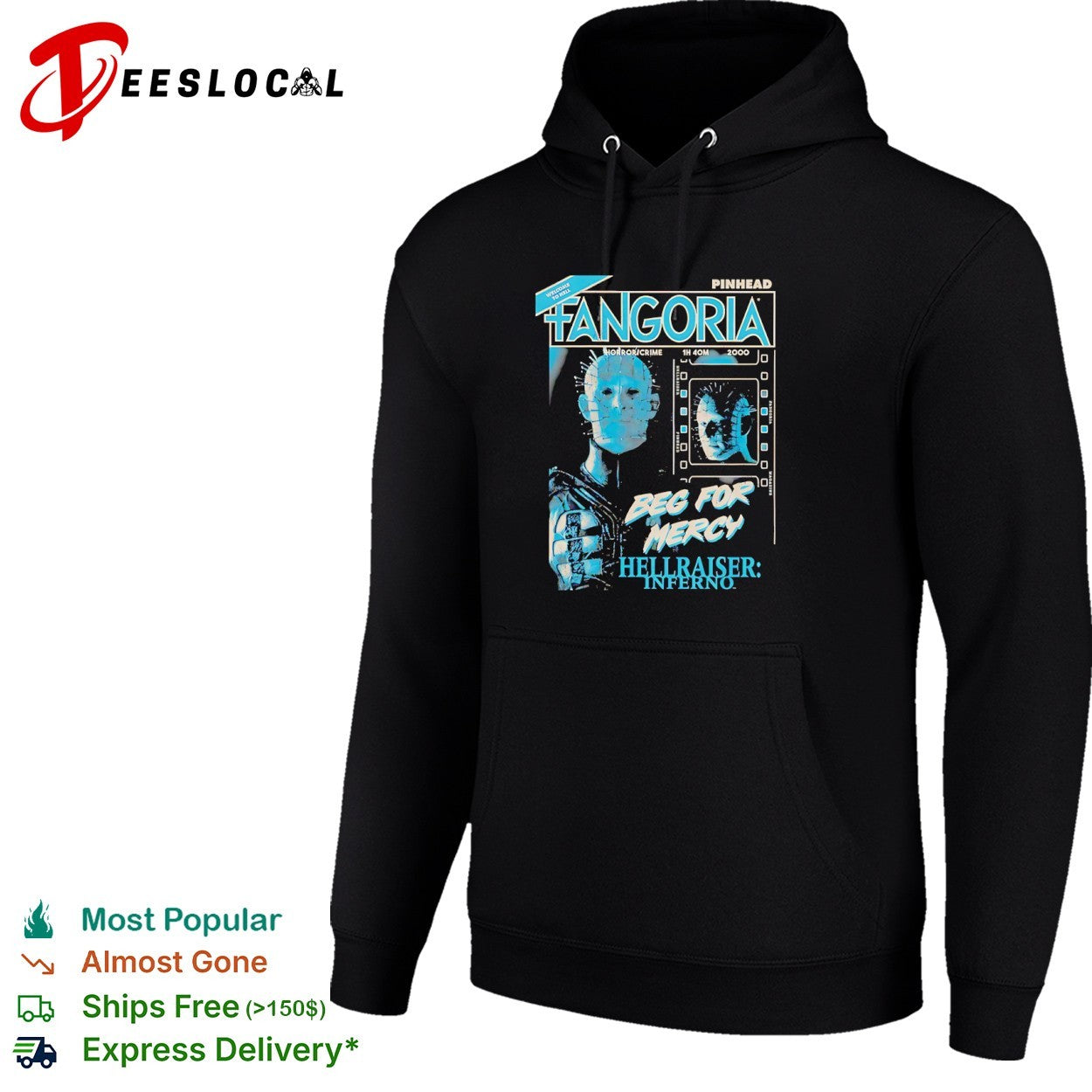 Hellraiser Pinhead welcome to hell magazine cover Fangoria horror crime beg for mercy inferno shirt