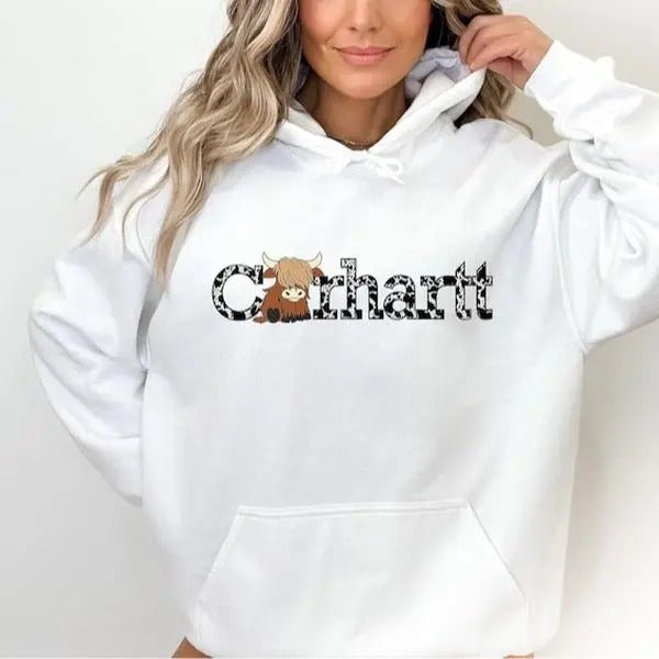 Highland Cow Sweatshirt, Highland Cow Crewneck, Western Sweatshirt, Cute Cow Shirt, Cow Crewneck ,Cow Gift For Her,Farmer...