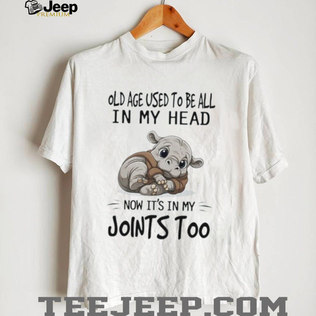 Hippopotamus old age used to be all in my head now it’s in my joints too shirt