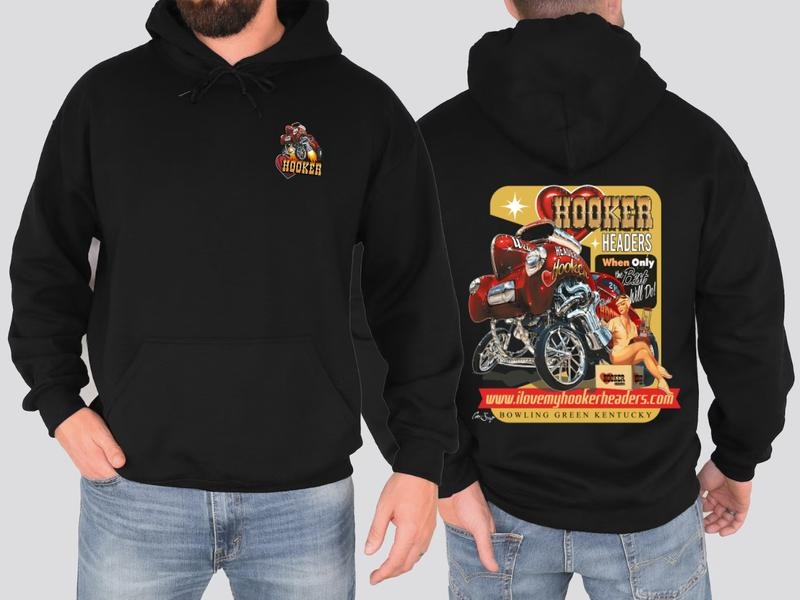 Hooker Willys Hoodie Car Lover Classic 90s Styled Menswear Top, Classic Cotton Menswear Womenswear Casual 100% Cotton Top...