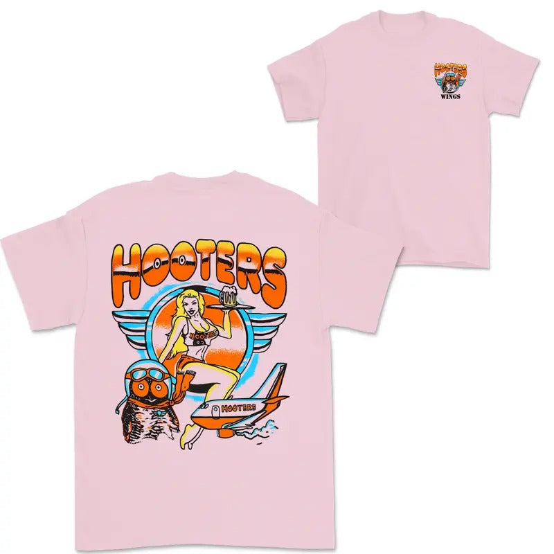 Hooters Wings T Shirt For Womens, Mens, Graphic Tee  Cotton Hoodie, Sweatshirt | PodTeesHub.com