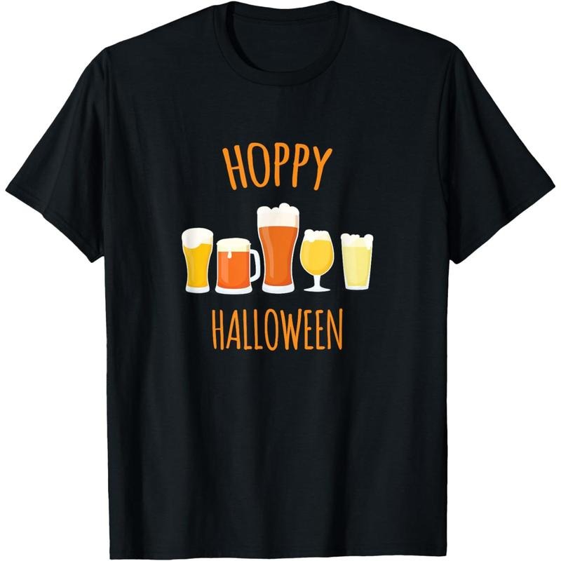 Hoppy Halloween - Funny Halloween Beer Drinking Gift T-Shirt T-Shirt made in usa Hoodie, Sweatshirt | PodTeesHub.com