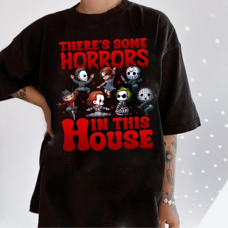Horror Movie Lover Shirt Halloween Sweatshirt With Comfort Fit And Stylish Collars For Women Hoodie | PodTeesHub.com