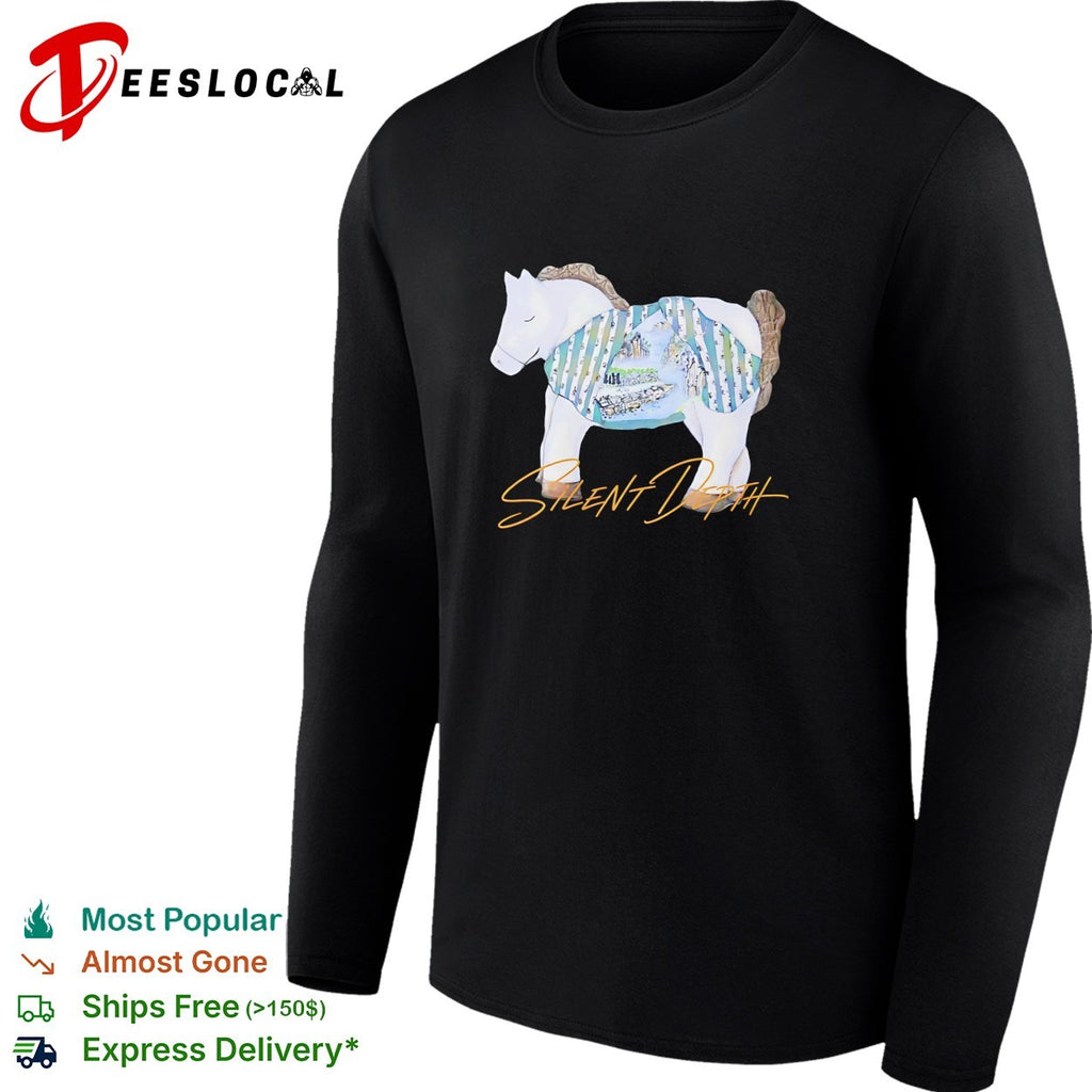 Horse with mountain landscape painted body Silent Depth shirt