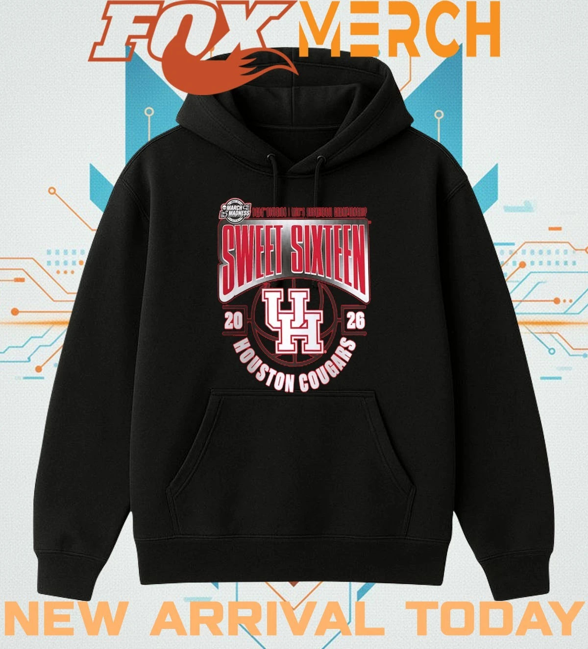 Houston Cougars 2026 NCAA Men’s Basketball Tournament March Madness Sweet 16 shirt