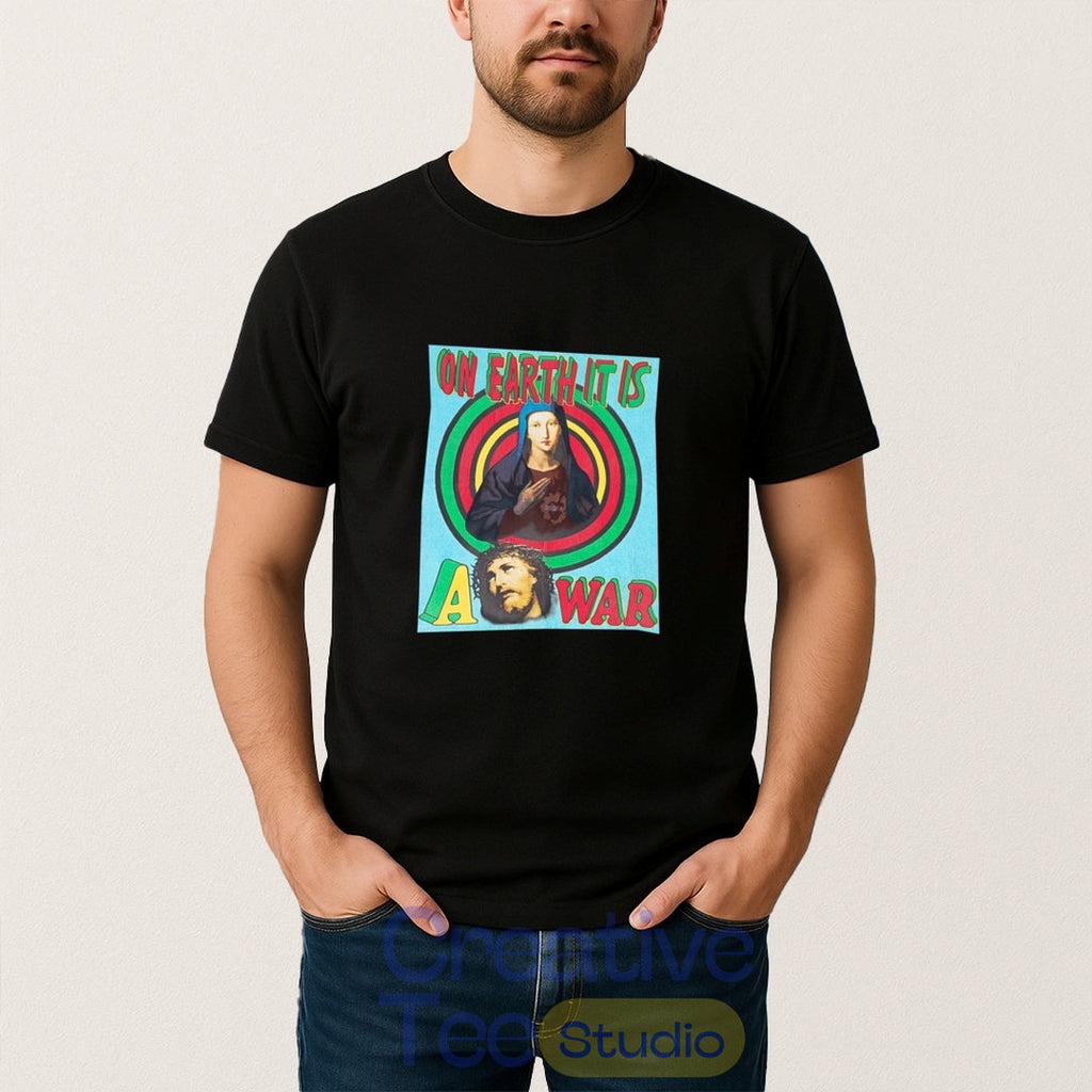 Houston Texans Saint Michael On Earth It Is A War T-Shirt