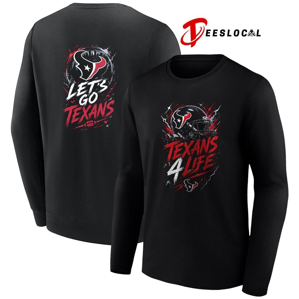 Houston Texans x fan 4 life graphic shirt