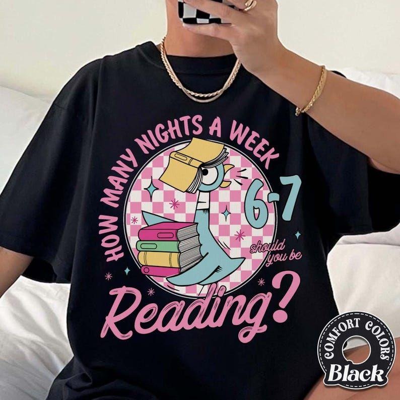 How Many Nights A Week Should You Be Reading 6-7 Sweatshirt, Teacher Six Seven 67 Christmas Tee, Funny School Librarian...
