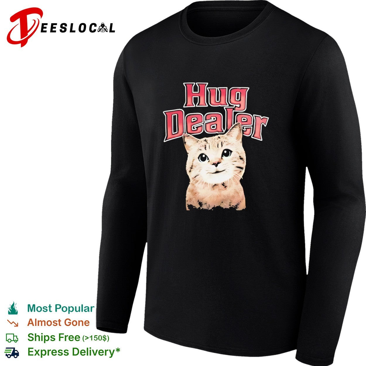 Hug Dealer Cute Tabby Cat shirt