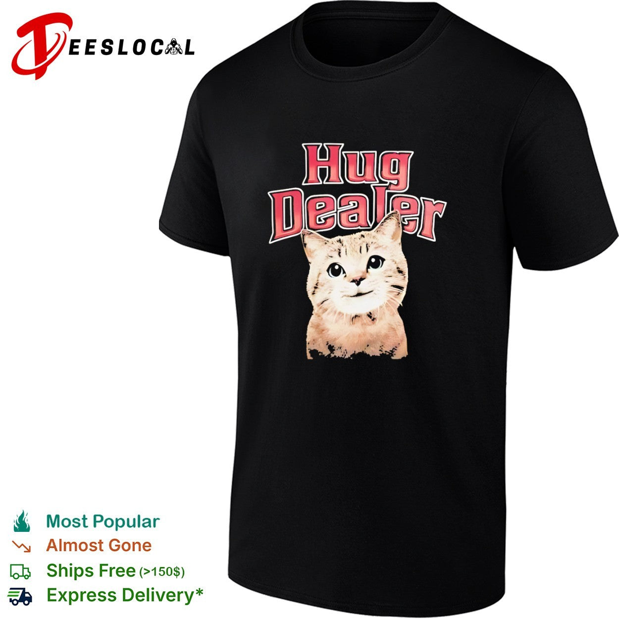 Hug Dealer Cute Tabby Cat shirt