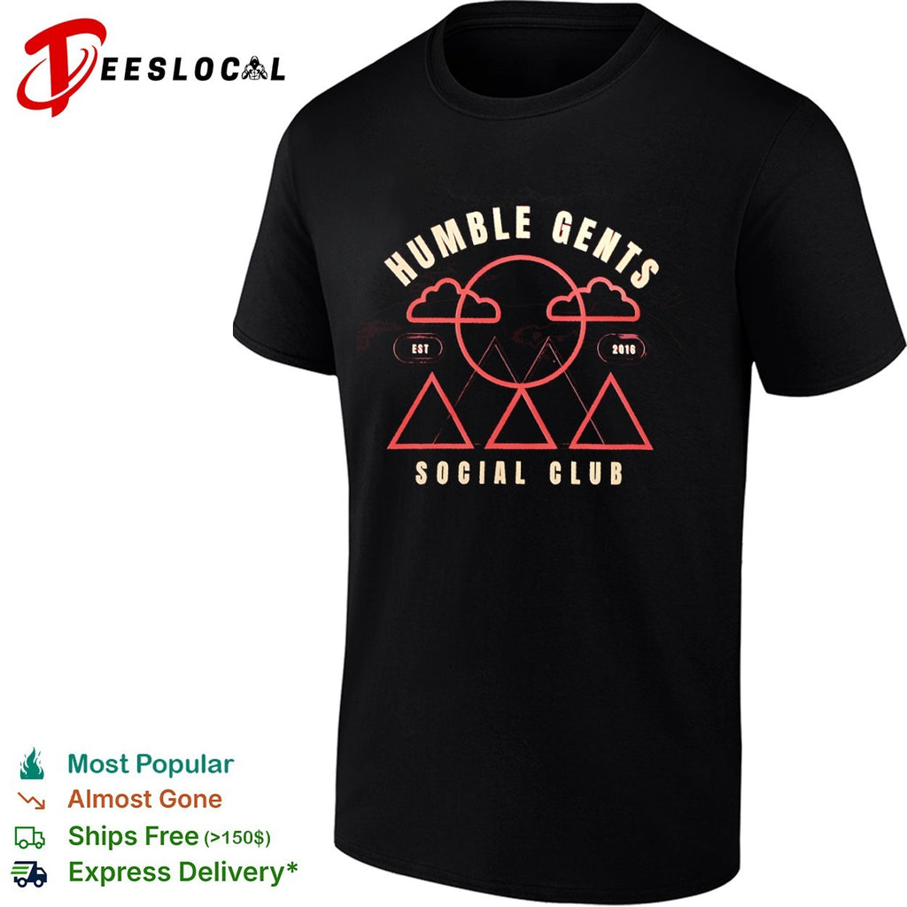 Humble Gents Social Club EST 2016 Mountains Clouds Sun shirt