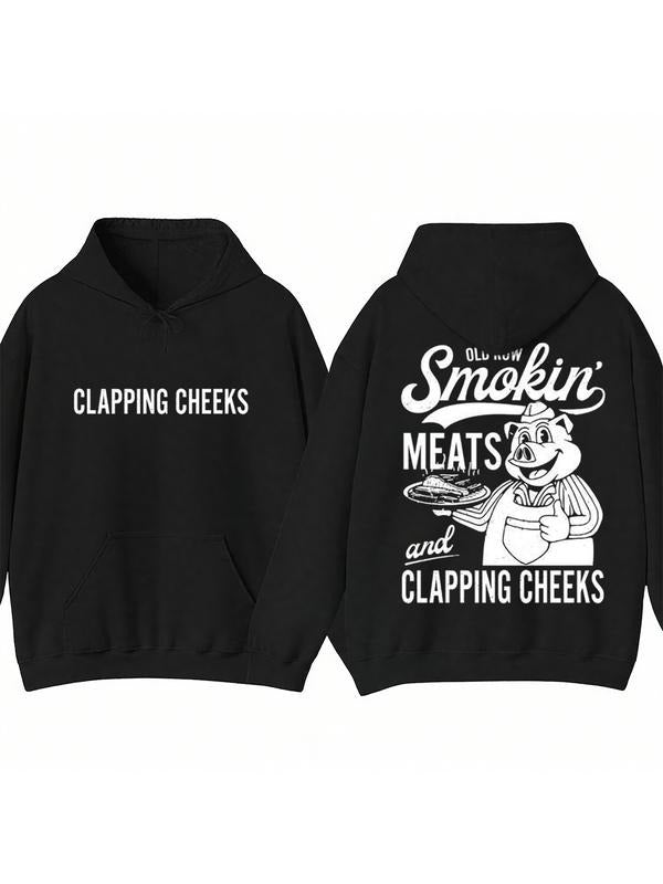 Humorous BBQ Theme Hoodie, Casual Style, Streetwear Inspired, Soft Fabric, Fun Food Culture Design, Unisex Fashion Piece...