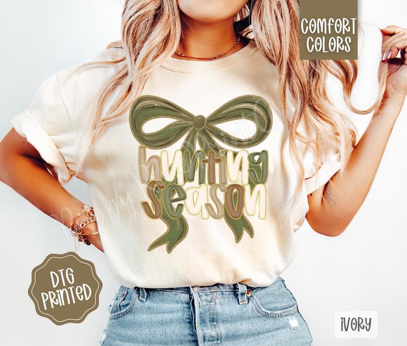 Hunting Season Comfort Colors, Trendy Women's Fall Tshirt Hoodie, Sweatshirt | PodTeesHub.com