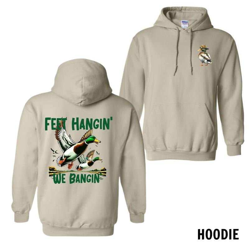 Hunting and Fishing Life Menswear Hoodie, Sweatshirt, and T-Shirt - 2-Sided Mallard Duck Graphic, Perfect for Duck...