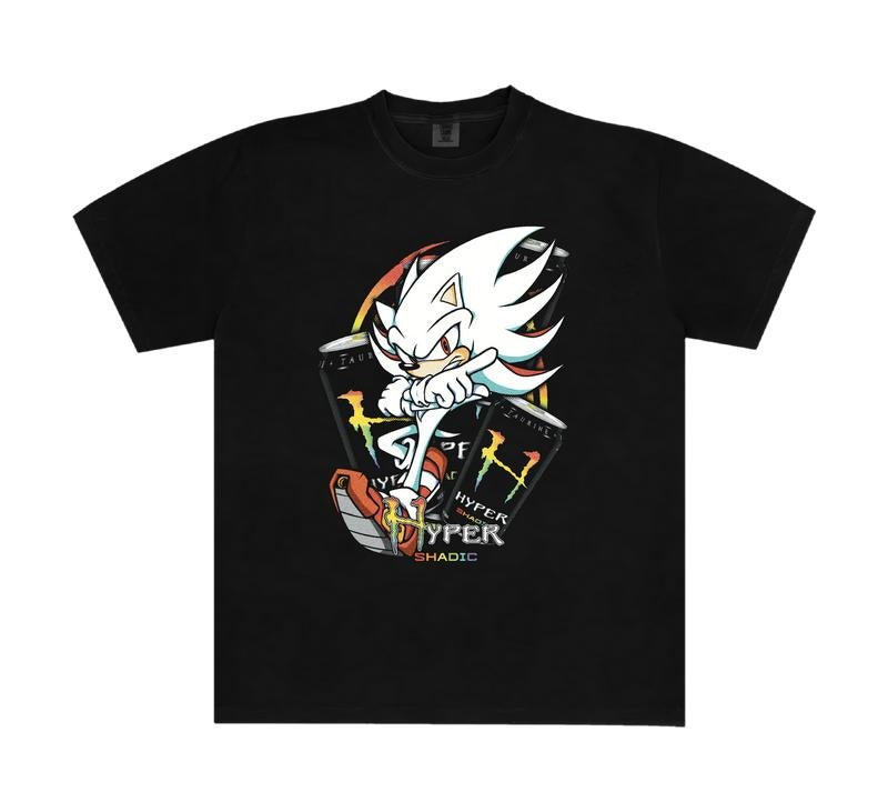 Hyper Shadic T-Shirt, Shadow the Hedgehog Shirt, Sonic Shirt, Unisex Graphic Tees Gothic Grunge Y2k Emo Scene Amity...