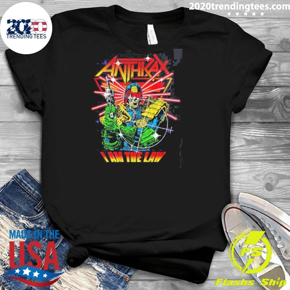 I Am The Law Cyber Judge Anthrax Europe 2026 Shirt