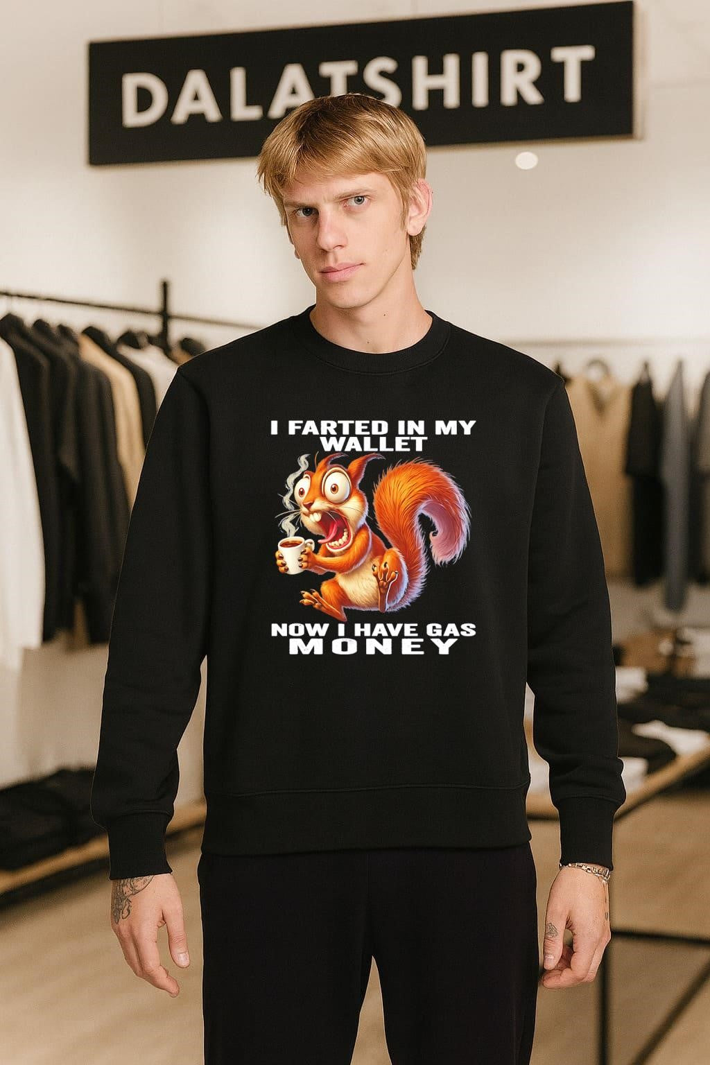 I Farted In My Wallet Now I Have Gas Money Squirrel shirt
