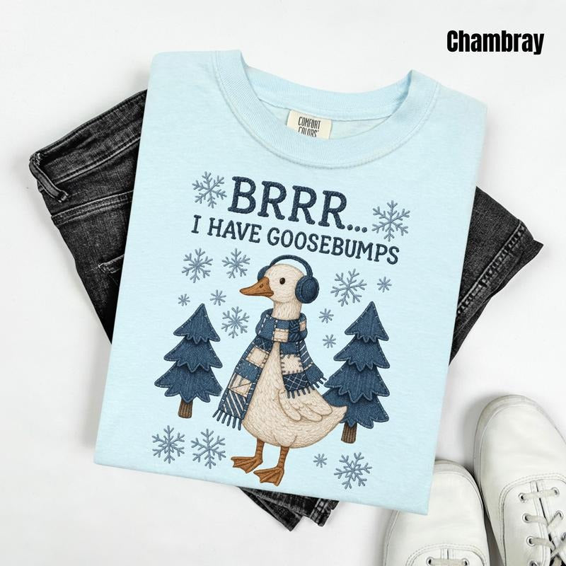 I Have Goosebumps Comfort Colors T-Shirt 'NLB' Hoodie, Sweatshirt | PodTeesHub.com