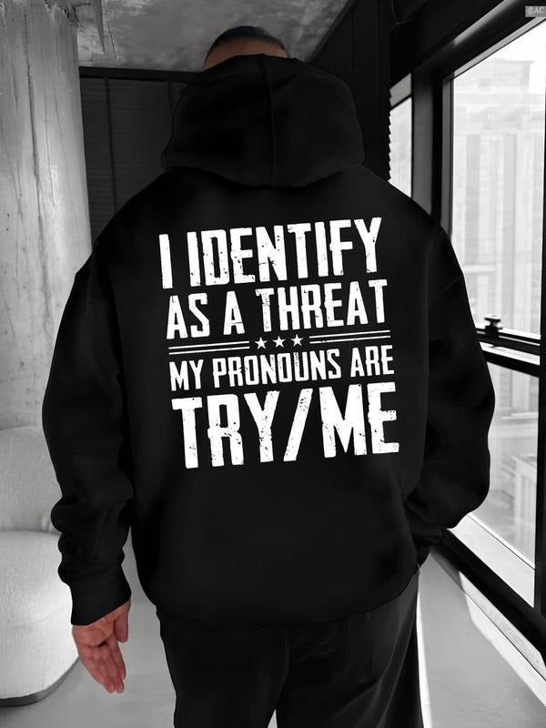 I Identify As A Threat Hoodie & T Shirt - I Identify As A Threat Print Tee Sweatshirt | PodTeesHub.com