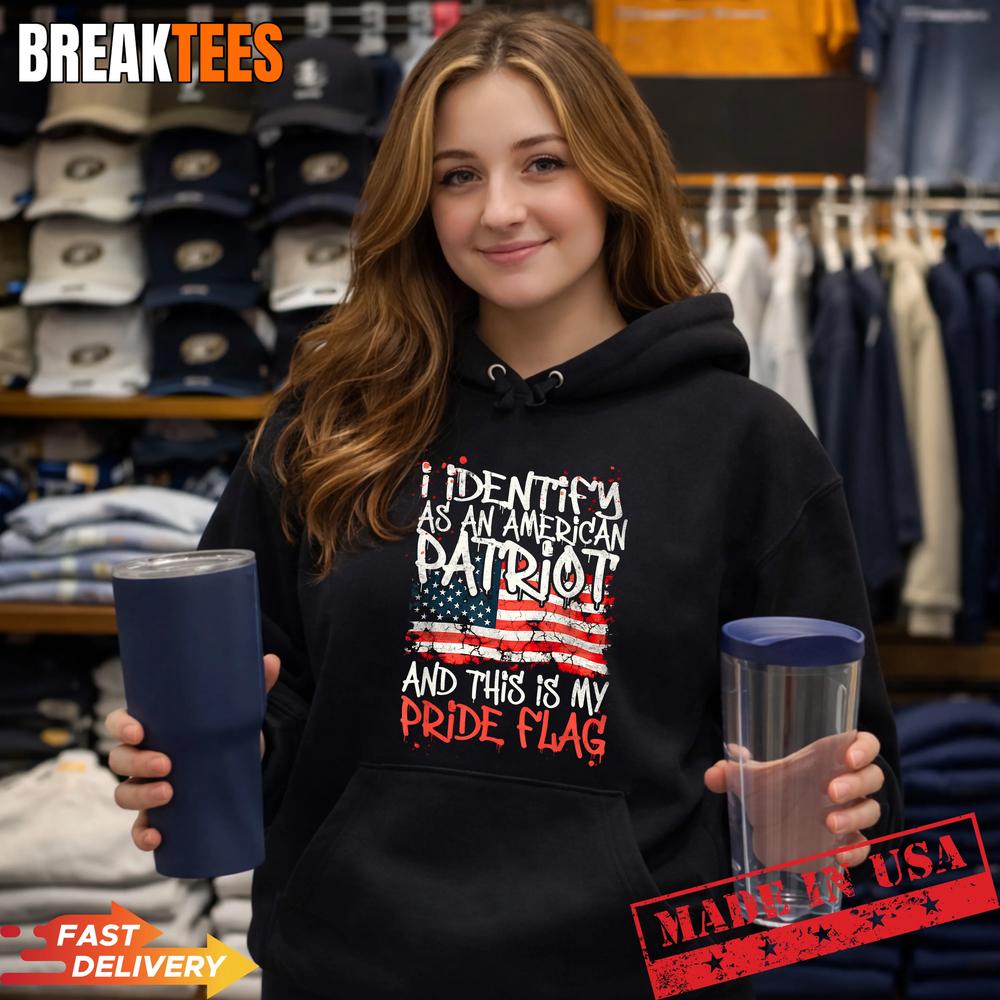 I Identify As an American Patriot This is My Pride Flag Shirt