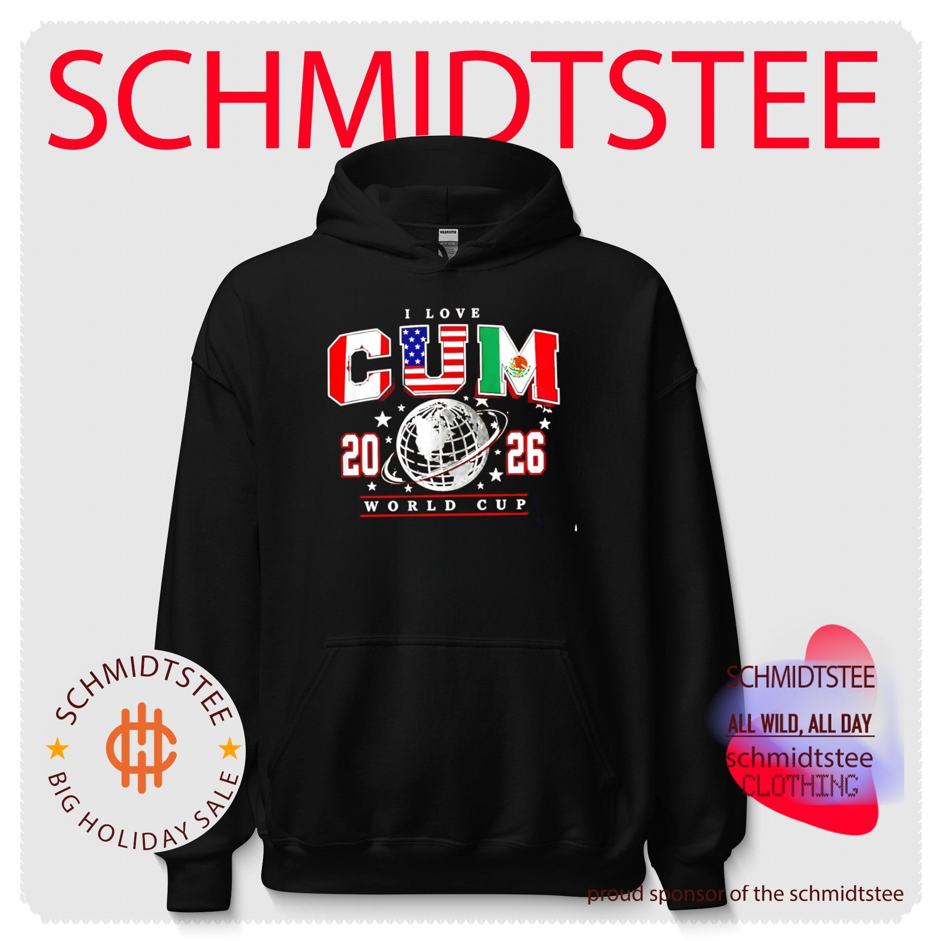 I Love Cum 2026 World Cup Canada USA Mexico shirt