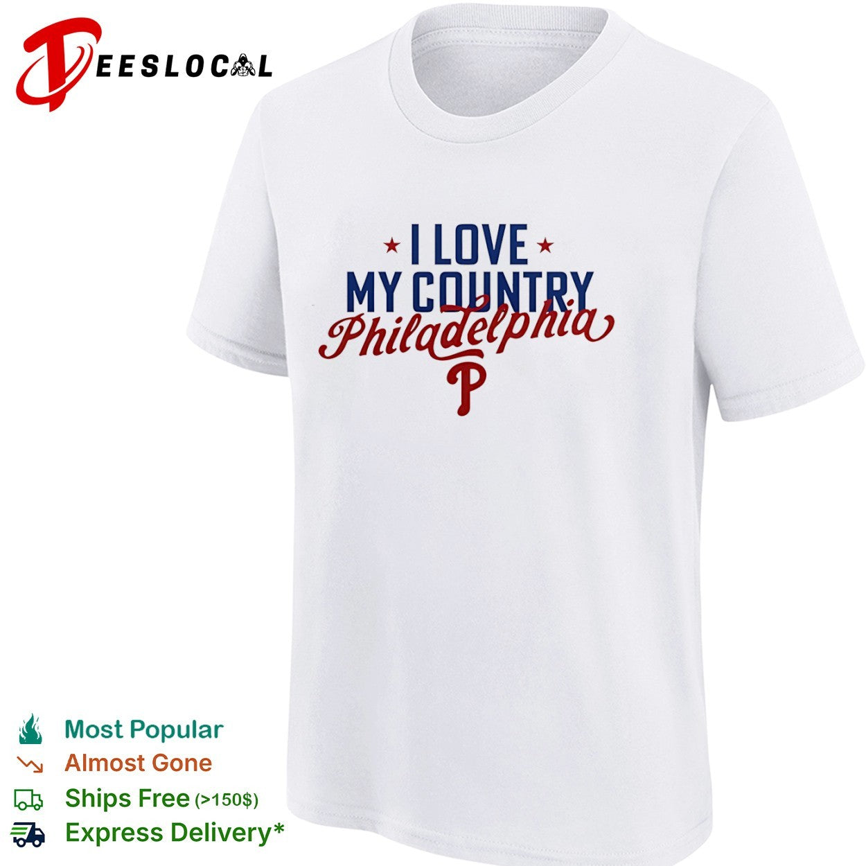 I Love My Country Philadelphia Phillies Shirt