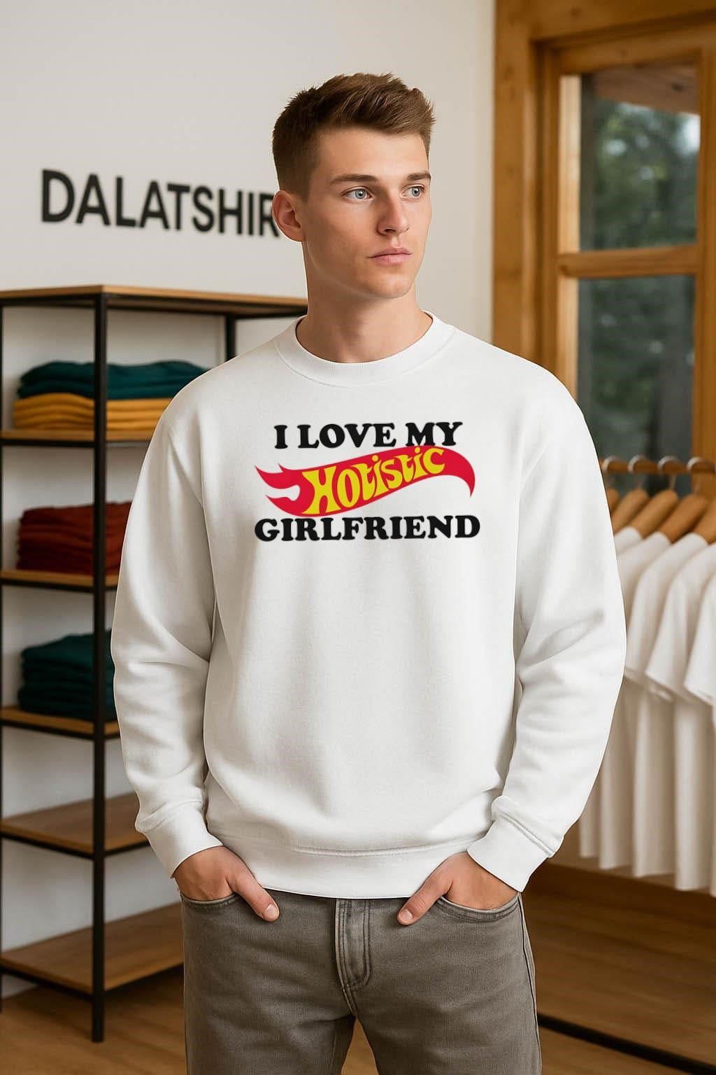 I Love My Holistic Girlfriend Hot Wheels shirt