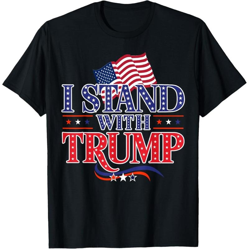 I Stand With Trump Election 2024 T-Shirt Hoodie, Sweatshirt | PodTeesHub.com