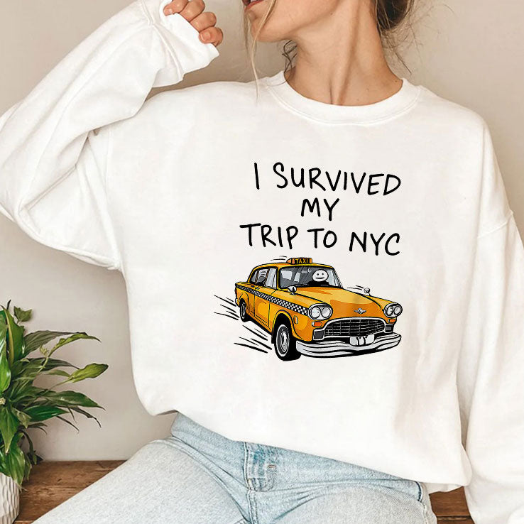 I Survived My Trip To NYC New York City Taxi T Shirt