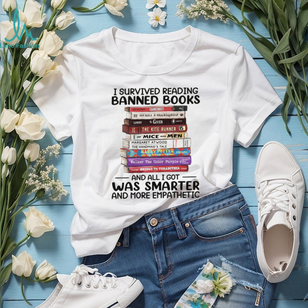 I Survived Reading Banned Books Literature Lover T Shirt