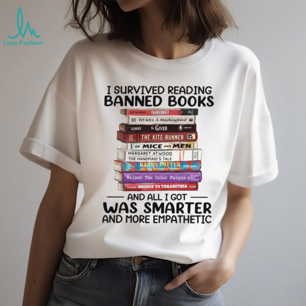 I Survived Reading Banned Books Literature Lover T Shirt