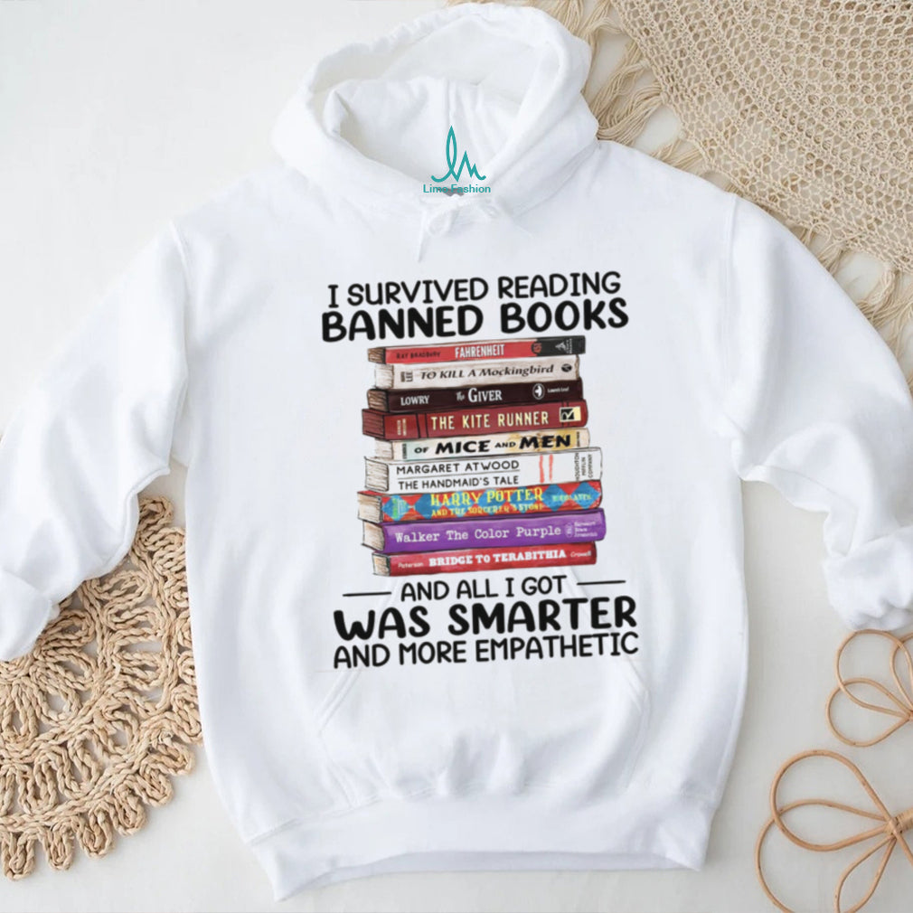 I Survived Reading Banned Books Literature Lover T Shirt