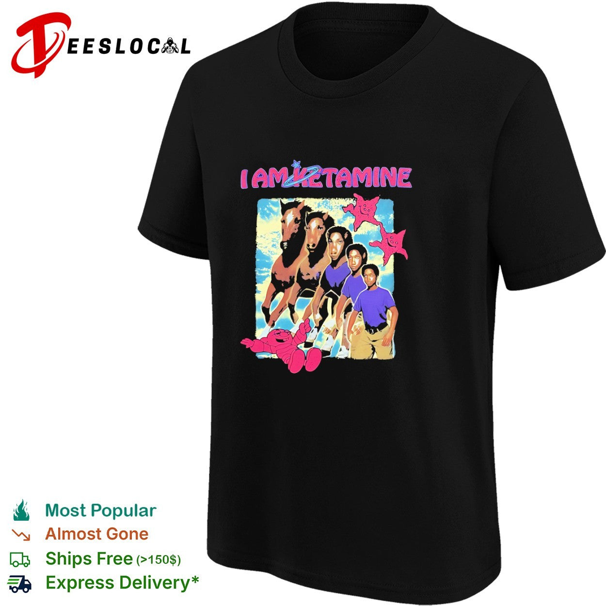 I am ketamine horse morph shirt