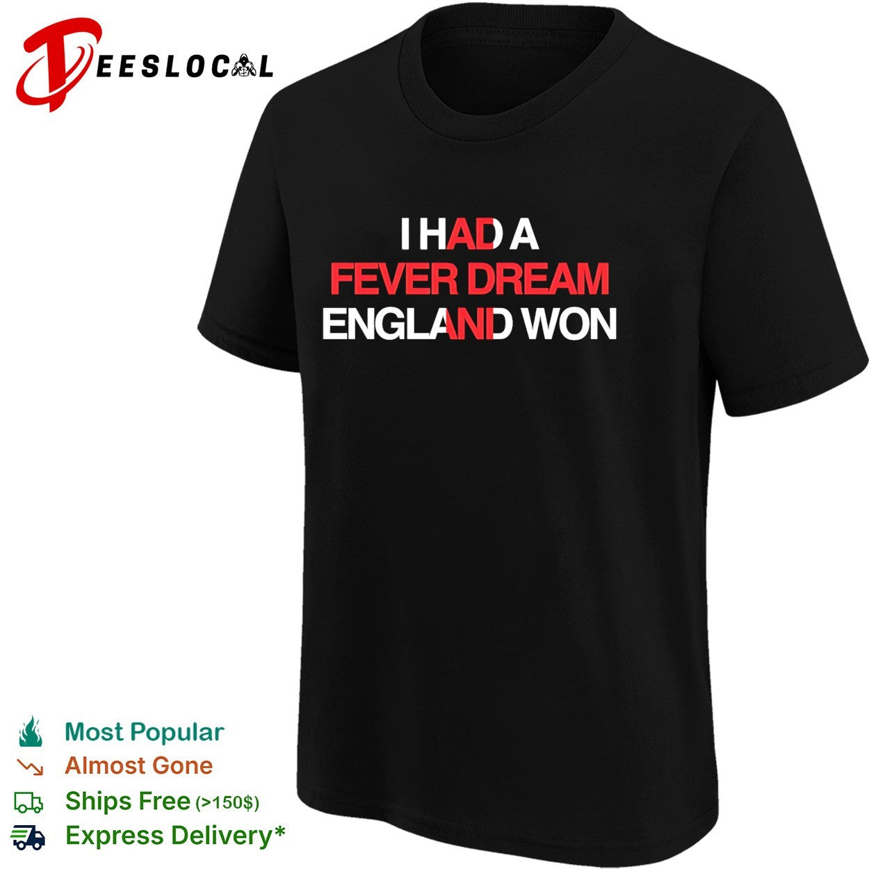 I had a fever dream England won football shirt