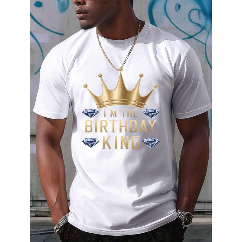 I'm the Birthday King" Men's Graphic T-Shirt