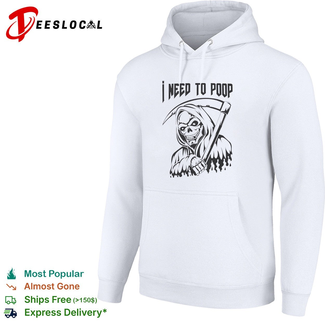 I need to poop grim reaper shirt