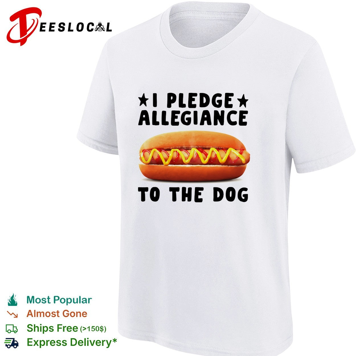 I pledge allegiance to the dog hot dog shirt