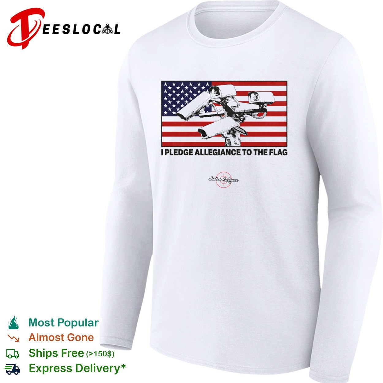 I pledge allegiance to the flag surveillance cameras American flag shirt